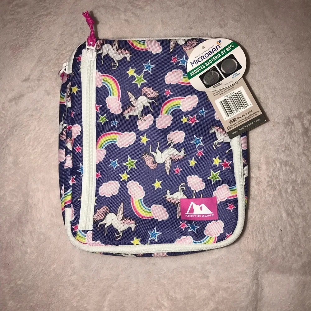 Arctic Zone Unicorn Rainbow Stars High Density Thermal Insulation Lunch Box New
